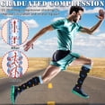 thumbnail image 3 of 3 Paires de Bas de Compression Femmes Hommes 15-20 mmHg Chaussettes de Compression Médicales pour Vol, Course (style 3 P/M), 3 of 4