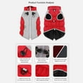 thumbnail image 2 of Dog Winter Coat, Padded Vest Dog Jacket - Reflective and Warm  Dog Vest Cotton Jacket- Waterproof Dog Winter Clothes, Snowproof Dog Vest for Small and Medium Dogs, 2 of 9