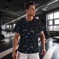thumbnail image 3 of Wukai Gamepads Print Men's Short-Sleeved Mesh T-Shirt,Quick-Dry Short Sleeve Workout T-Shirt-X-Large, 3 of 8