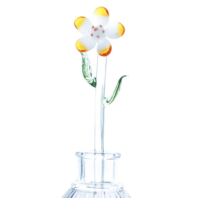 Ramo de flores de cristal soplado a mano para el día de San Valentín, Navidad, cumpleaños, decorativo