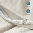 thumbnail image 6 of Bare Home Washed Duvet Cover Set - Ultra-Soft - Premium 1800 Collection - 3 Piece - King/Cal King, Fog, 6 of 8