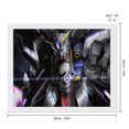 thumbnail image 2 of Diamond Art Kits for Adults - Mobile Suit Gundam Full Drill Diamond Arts for Beginners, Round 5D Paint with Diamonds Gem Art Painting Kits for Home Wall Decor Gifts 16"x20", 2 of 8