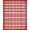 Red White, Pattern 4, variant on ODIKA Plaid Gingham Checkered Tartan Border Striped Front Layering Stain Resistant Low Profile for Dorm Room, Small Living Apartment