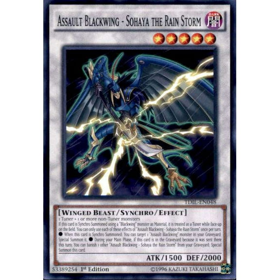 YuGiOh The Dark Illusion Common Assault Blackwing - Sohaya the Rain Storm TDIL-EN048