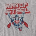 thumbnail image 2 of Superman T-Shirt Steel Retro Unisex Graphic Tee For Men & Women, 2 of 7