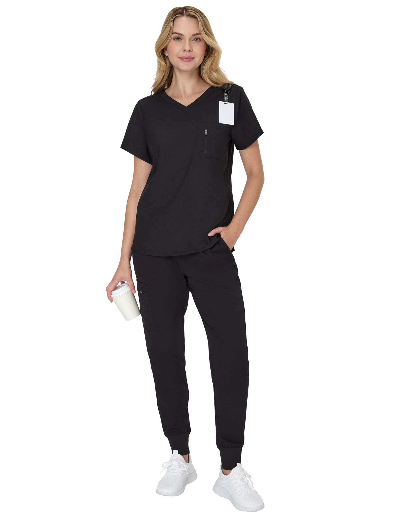 Hanes Women's Scrubs Drawstring Jogger Scrub Pants, Premium, Pockets, Sizes XS - 3XL