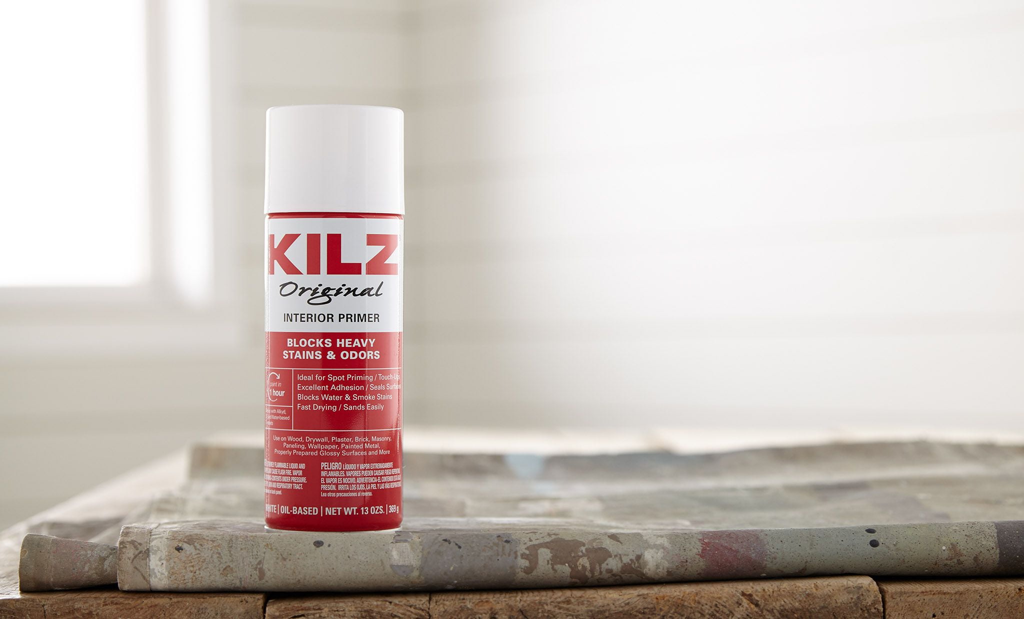 KILZ Original 13 oz. White Oil-Based Interior Primer Spray, Sealer