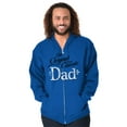 thumbnail image 3 of Fathers Day The Original Classic Dad Men's Big & Tall Graphic Zip Up Hoodie Brisco Brands 5X, 3 of 5