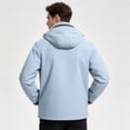 thumbnail image 7 of Mens Rain Jacket Waterproof with Hooded Hiking Coat | Zip Pockets Windbreaker,Fishing,Active Performance Shell Jackets, 3XL, 7 of 7