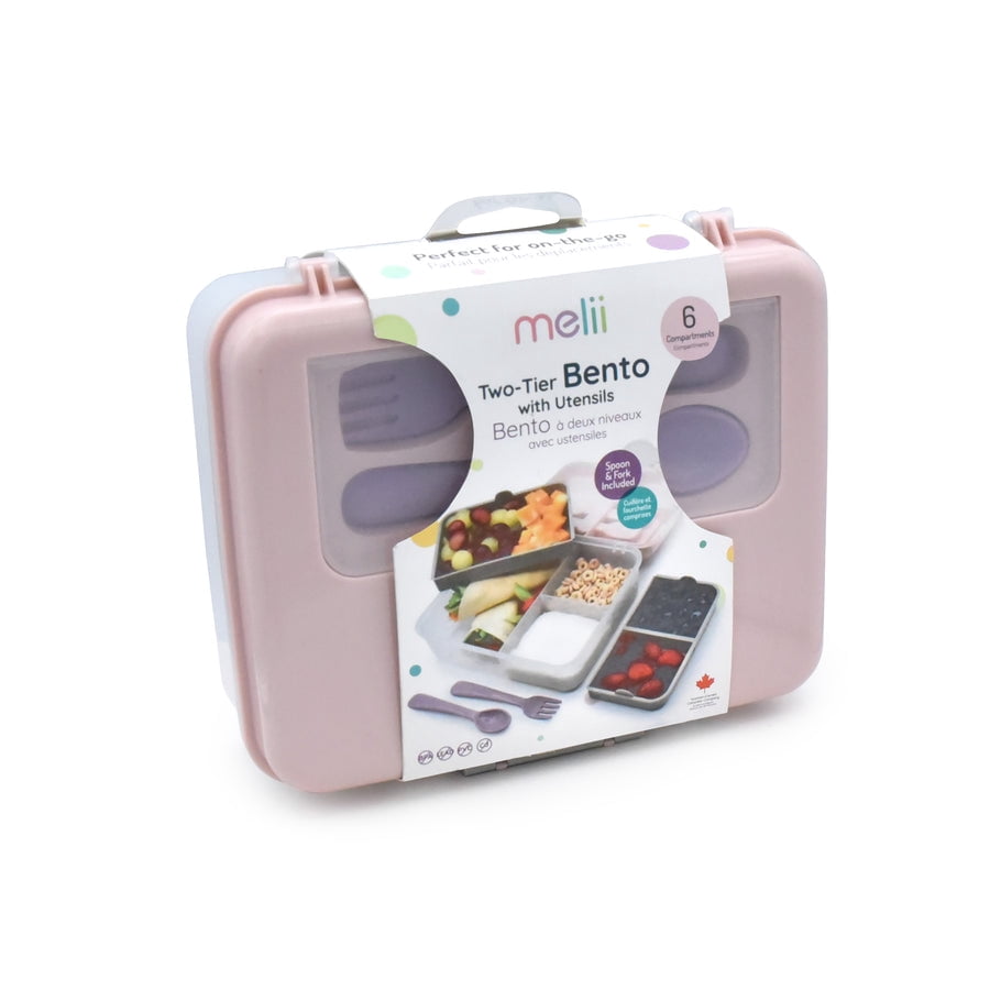 Melii Two-Tier Bento Box, Multi-Color