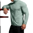 thumbnail image 3 of Mifsaly Mens Full Zip Workout Hoodies Long Sleeve Athletic Running Jackets Lightweight Quick Dry Performance Activewear Breathable Gym Training Track tops Green,XXL, 3 of 6