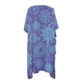 thumbnail image 5 of DISNIMO Mandala Flower Print Women's Swimsuit Cover Up Beach Casual Cardigan Bathing Suit Coverup Summer Loose Half Sleeve Bikini Cover Ups, 5 of 6
