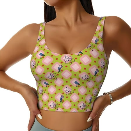 Sports Bras for Women High Support  Wireless Antenna Icon1 Workout Tank Tops Woman  Yoga Bra with Removable Cups