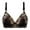 Black, variant on Women Wide Strap Solid Bra Embroidered Floral Push Up Bra for Enhanced Support and All Day Comfortable Wear 38 Black