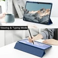 thumbnail image 6 of JETech Case for Samsung Galaxy Tab S9 Ultra 14.6-Inch with S Pen Holder, Clear Transparent PC Back, Shockproof Tri-Fold Stand Tablet Cover, Auto Wake/Sleep (Navy), 6 of 6