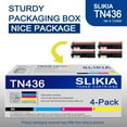 thumbnail image 5 of 4-Pack BK/C/M/Y TN436 Toner Cartridge: Compatible TN436 TN-436 Replacement for Brother HL-L8260CDW L8360CDW L8360CDWT L9310CDWTT DCP-L8410CDW MFC-L8610CDW L8690CDW L8900CDW L9570CDWT Printer, 5 of 6
