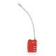 thumbnail image 4 of Cerraduras de la seguridad de la seguridad aprobada TSA Cerradura de la cerradura de la contraseña de la combinación de 3 dígitos (Rojo), 4 of 5