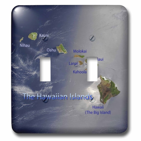 3dRose, View of the Hawaiian Islands, double toggle switch