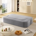 thumbnail image 3 of Modern Convertible Sofa Bed, Corduroy Upholstered Folding Sleeper Couch Loveseat For Living Room Apartment Office, 3 of 14