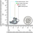 thumbnail image 2 of Spoon Oxidized Round Ring Lab Created White Opal 925 Sterling Silver Size 8, 2 of 6