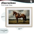 thumbnail image 4 of Stupell Industries Traditional Red Mare in Pastoral Landscape Birch Framed Print Under Glass, 23 x 17, by Petals Prints Design, 4 of 8