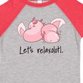 thumbnail image 4 of Inktastic Let's Relaxolotl with Sleeping Axolotls Boys or Girls Toddler T-Shirt, 4 of 5