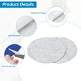thumbnail image 3 of Uxcell 8pcs 7 Inch Round Adhesive Backed Felt for Household Applications, Light Grey, 3 of 5