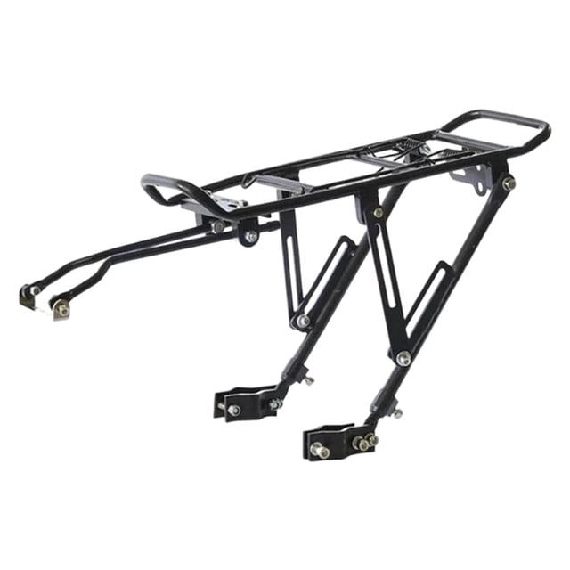 Freno de disco de aleación de aluminio para bicicleta, estante trasero plegable para bicicletas, bolsa portadora, estante para equipaje