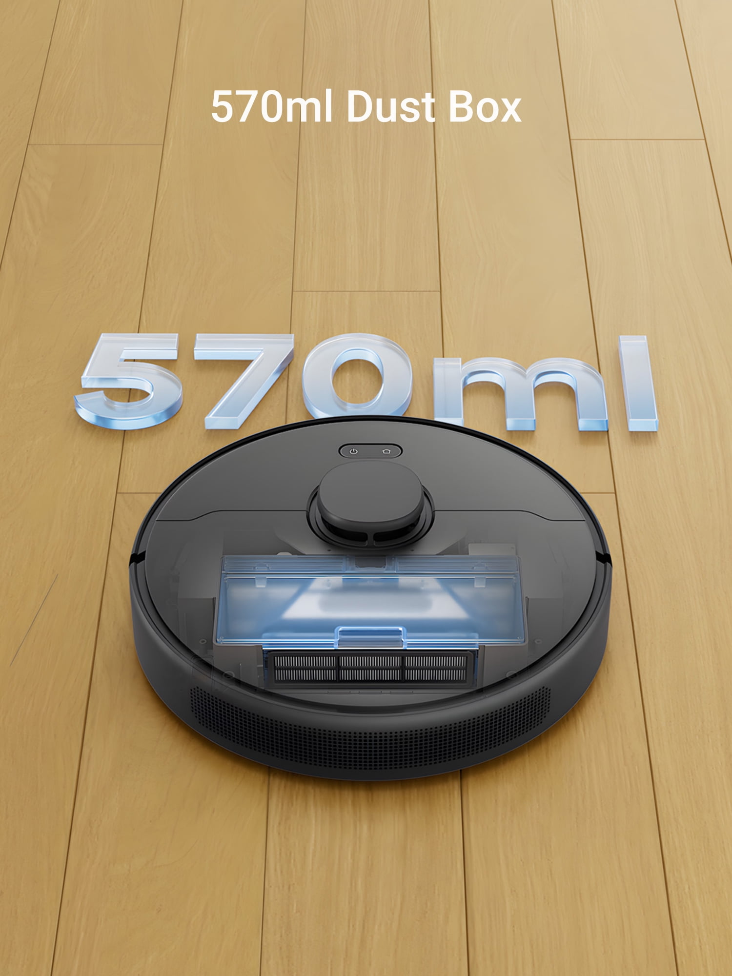 Dreame 2-in-1 Robot Vacuum and Mop, LDS Navigation, 6000Pa Strong Suction Power, 240mins Runtime,570 ml Dust Box, WiFi, APP, Voice Control, D9 Max Gen2