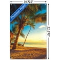 thumbnail image 3 of Scenery - Sunset on the Beach Wall Poster with Pushpins, 14.725" x 22.375", 3 of 3