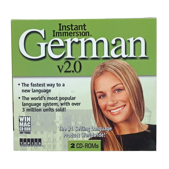 Instant Immersion Learn German Language for Beginners CD-Rom Software