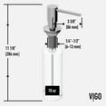 thumbnail image 2 of VIGO Bolton Kitchen Soap Dispenser in Chrome, 2 of 8