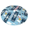 thumbnail image 2 of Kll 30" Christmas Tree Skirt Airplanes And Aviation Signs Xmas Tree Skirts Mat For New Year Xmas Holiday Party Indoor Outdoor Home Decoration, 2 of 9