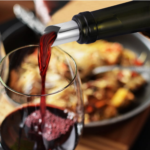 Phenofice 50Ud Vertedor De Vino Plateado Portátil Para Evitar Y Derrames En