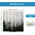 thumbnail image 6 of Misty Forest Shower Curtains,Nature Shower Curtain,Woodland Shower Curtain,Fantasy Fog Magic Winter Tree Bath Curtain for Bathroom,Waterproof Polyester Fabric 72" Wx72 L-with Hooks, 6 of 6