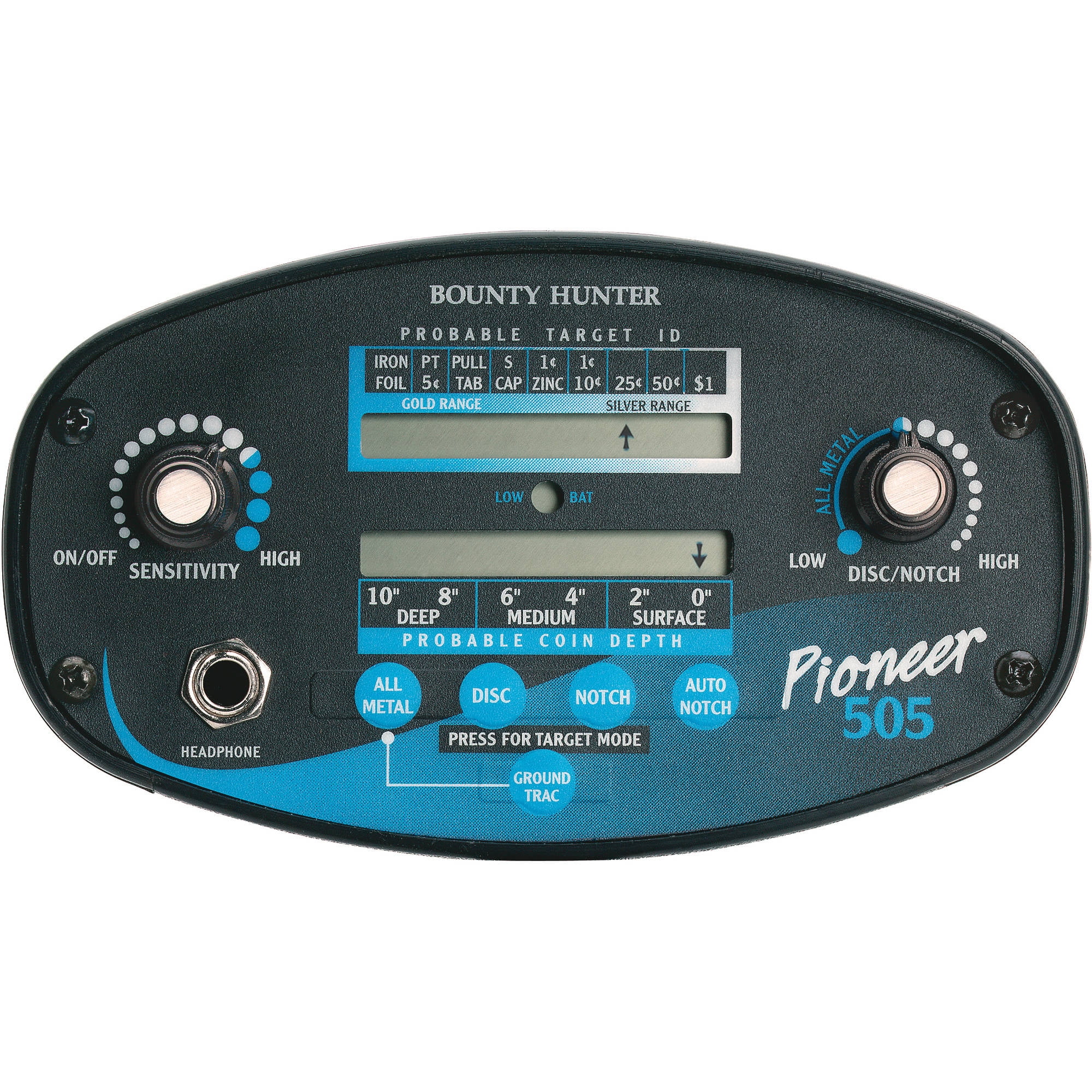 Bounty Hunter Pioneer EX Metal Detector - Digital (Black)