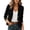 Black, variant on CHUMUD Women's Short Suit Jacket Two Button Lapel Blazer Casual Business Jacket Slim Fit Formal Office Wear, S-2XL