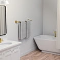 thumbnail image 4 of Fil-fresh Towel Bar Brushed Gold 24 Inch, Wall Mounted Bathroom Towel Rack, SUS304 Stainless Steel Towel Rod, Modern Home Decor, Total Length 26 Inch, 4 of 9
