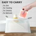 thumbnail image 4 of Topboutique 2 Pcs Travel Soap Box Clear Bar Soap Container with Lid Square Soap Holder Travel Case Portable Soap Holder Soap Dish with Draining Pad for Bathroom Shower Home Outdoor Gym Fitness, 4 of 7