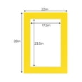 thumbnail image 3 of Vibrant Yellow Acid Free 22x28 Picture Frame Mats with White Core Bevel Cut for 18x24 Pictures -, 3 of 3