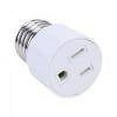 thumbnail image 2 of E26/E27 3 Hole Light Bulb Socket Adapter  Polarized Lamp Socket Adapter Converter  US Plug Light Fixture Bulb Adapter Socket Converter  Light Bulb Plug Adapter for Patio  Garage  Porch, 2 of 10