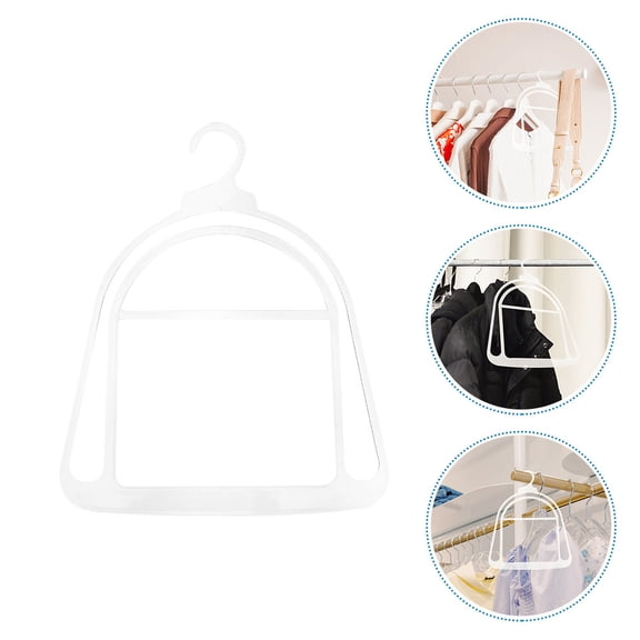 HONMEET 20Pcs Clear Plastic Beanie Hat Storage Rack Lightweight Multifunctional Organizer