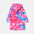 thumbnail image 2 of PatPat Kid Girl Butterfly Print Tie Dyed Hooded Sweatshirt, 2 of 8
