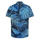 thumbnail image 4 of Camisas Hawaianas de los Hombres de Moda Casual Floral Impresión de Manga Corta Solapa Botón Arriba, Ligero para Primavera Verano, 4 of 9