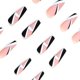 thumbnail image 3 of 24 piezas de uñas postizas cuadradas medianas XCF acrílicas francesas con pegamento en las uñas, 3 of 4