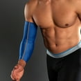 Tommie Copper Sport Compression Arm Sleeve, Blue, Large/xl