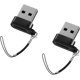 thumbnail image 1 of Adaptador USB C a USB, USB macho a USB C hembra, negro paquete de 2：, USB C portátil, admite carga rápida y transferencia de datos brillar Electrónica, 1 of 5