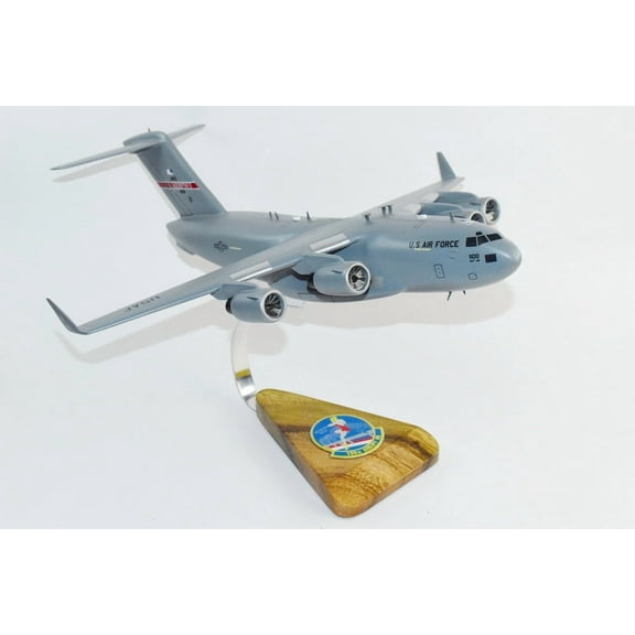 155th Airlift Squadron Tennessee ANG C-17 Model, 1/116th Scale, Mahogany, Cargo