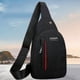 thumbnail image 1 of Paquete de mensajero informal para hombre, bolso deportivo de un solo hombro de lona suave, bolsillos para exteriores Sywqhk Para Estrenar, 1 of 3