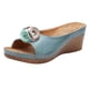 thumbnail image 1 of Amzcrzy Zapatos de mujer,Zapatos de mujer,Zapatillas de mujer, Sandalias informales con flores para mujer, con boca de pez, suela gruesa y tacón inclinado Sandalias Mujer Zapatillas De Casa, 1 of 6